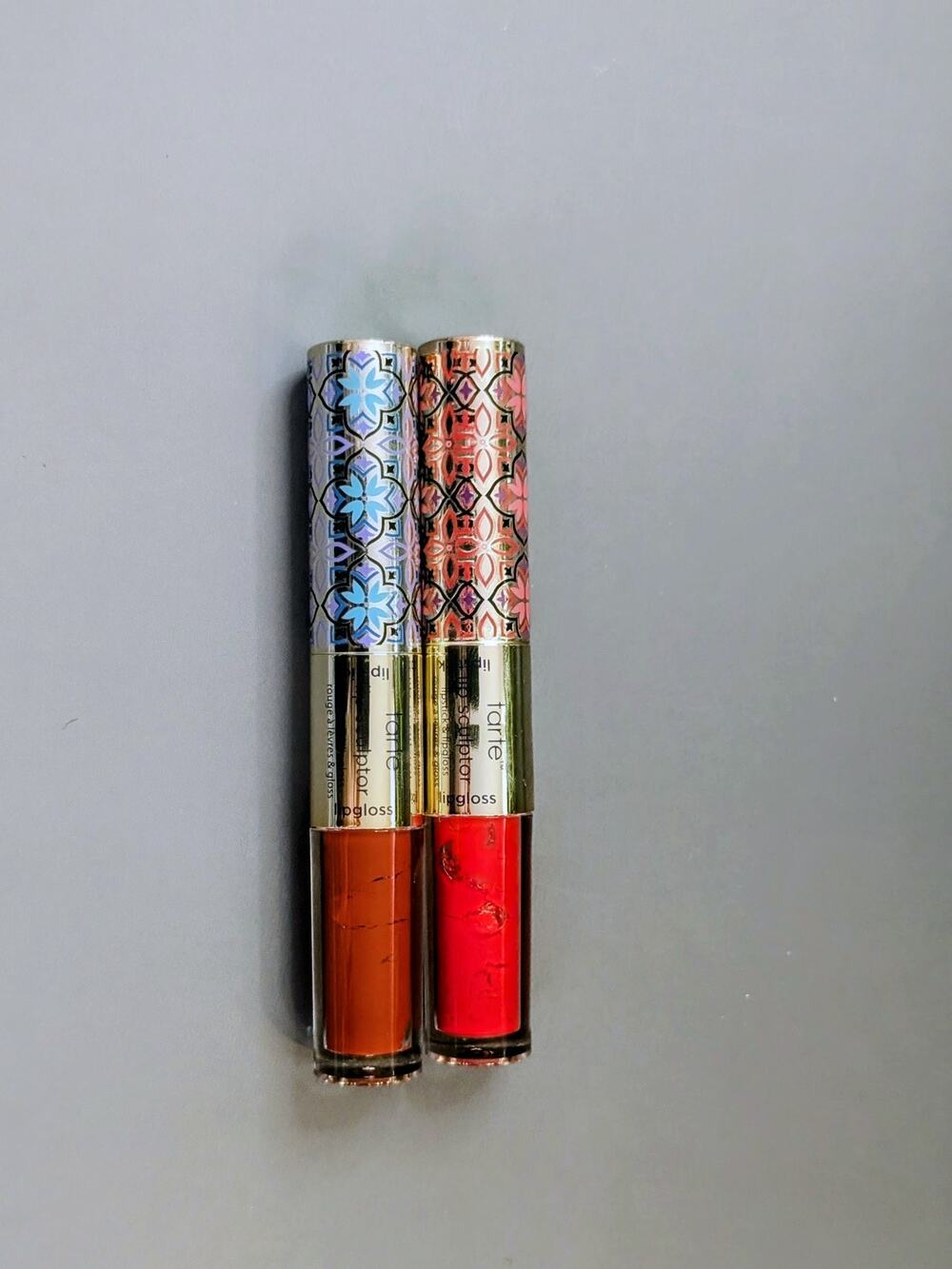 Tarte Lip Sculptor Lipstick/Lip Gloss Duo Bundle of 2 in shades of red